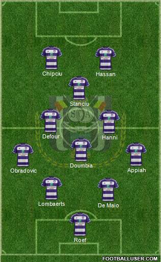 RSC Anderlecht Formation 2016