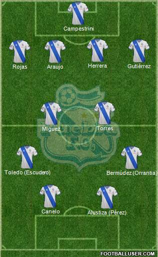 Club Puebla de la Franja Formation 2016