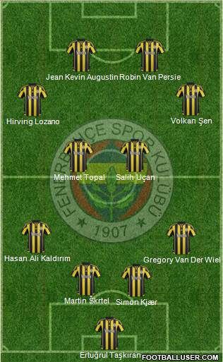 Fenerbahçe SK Formation 2016