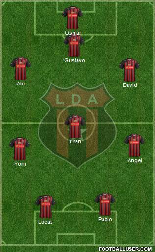 Liga Deportiva Alajuelense football formation