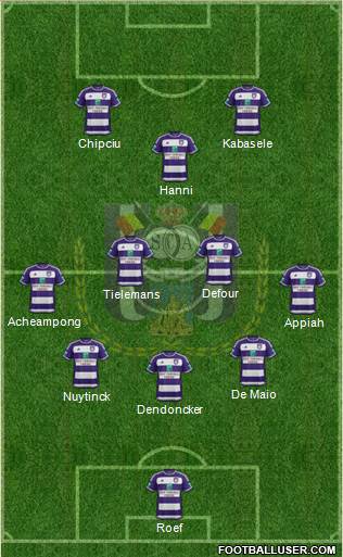 RSC Anderlecht Formation 2016