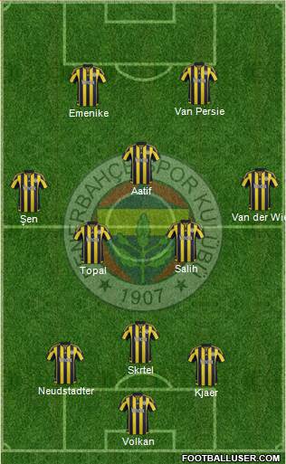 Fenerbahçe SK Formation 2016