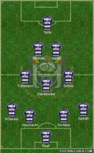 RSC Anderlecht Formation 2016