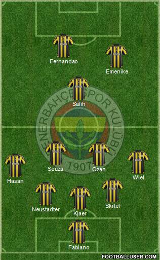 Fenerbahçe SK Formation 2016
