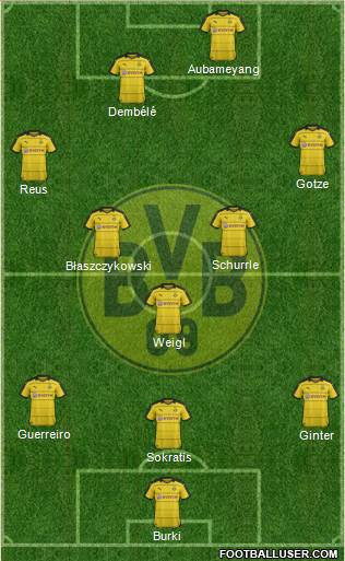 Borussia Dortmund Formation 2016