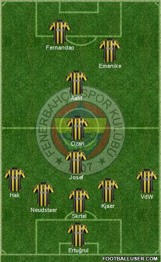 Fenerbahçe SK Formation 2016