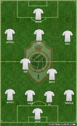 R Antwerp FC Formation 2016