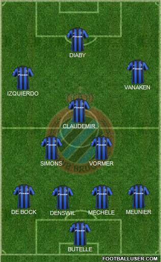 Club Brugge KV Formation 2016