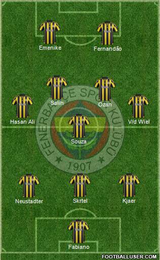 Fenerbahçe SK Formation 2016