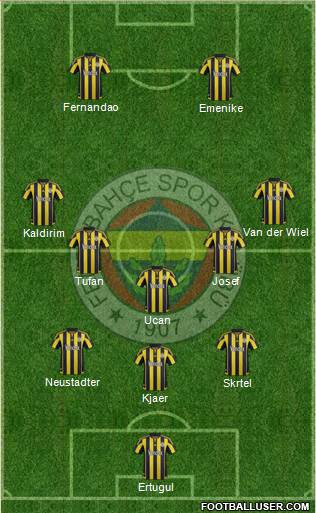 Fenerbahçe SK Formation 2016