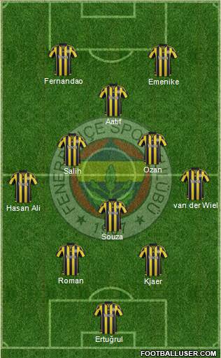 Fenerbahçe SK Formation 2016