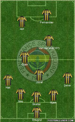 Fenerbahçe SK Formation 2016