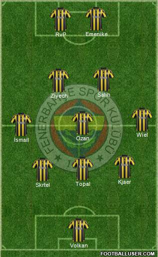 Fenerbahçe SK Formation 2016