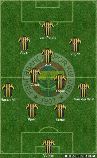 Fenerbahçe SK Formation 2016