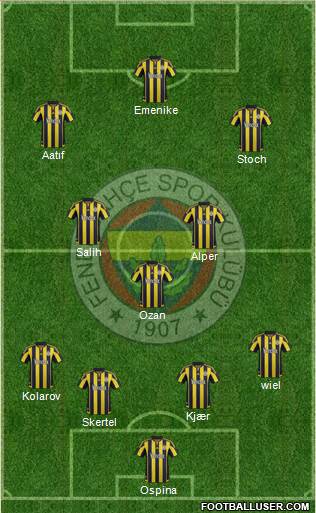 Fenerbahçe SK Formation 2016
