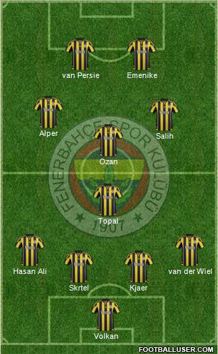 Fenerbahçe SK Formation 2016