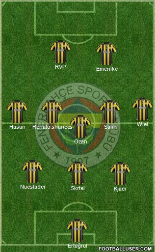 Fenerbahçe SK Formation 2016