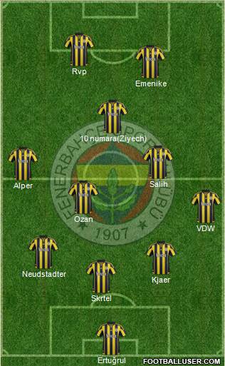 Fenerbahçe SK Formation 2016