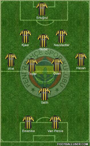Fenerbahçe SK Formation 2016