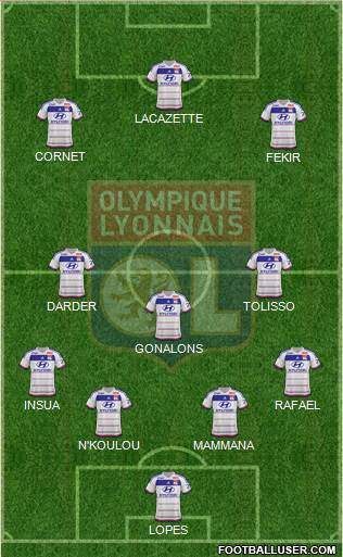 Olympique Lyonnais Formation 2016