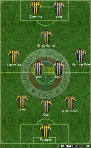 Fenerbahçe SK Formation 2016