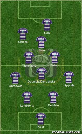 RSC Anderlecht Formation 2016
