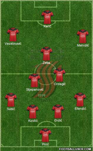 FK Sloboda Tuzla Formation 2016