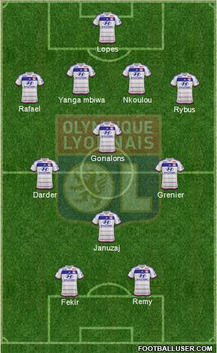 Olympique Lyonnais Formation 2016