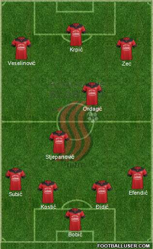 FK Sloboda Tuzla Formation 2016