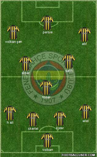 Fenerbahçe SK Formation 2016