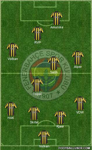 Fenerbahçe SK Formation 2016