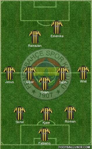 Fenerbahçe SK Formation 2016