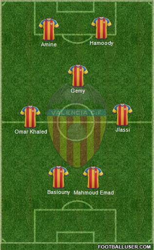Valencia C.F., S.A.D. Formation 2016