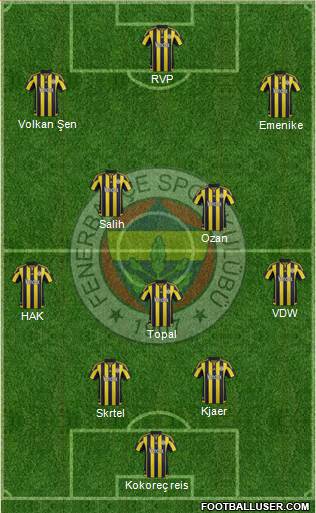 Fenerbahçe SK Formation 2016