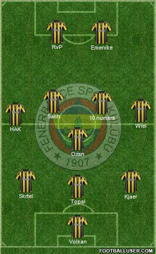 Fenerbahçe SK Formation 2016