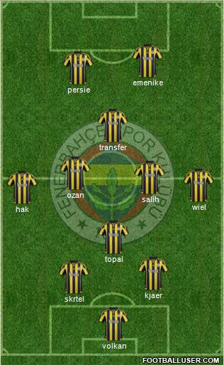 Fenerbahçe SK Formation 2016