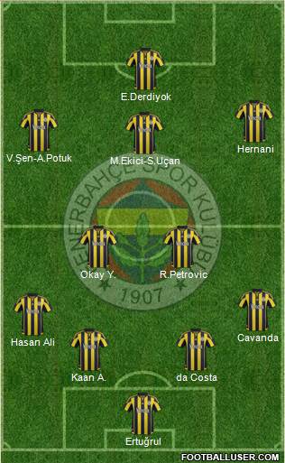 Fenerbahçe SK Formation 2016