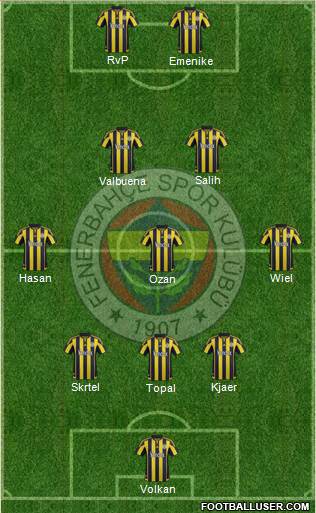 Fenerbahçe SK Formation 2016