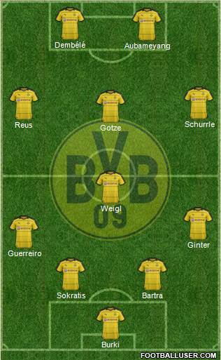 Borussia Dortmund Formation 2016