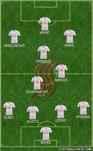 FK Sloboda Tuzla Formation 2016