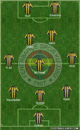Fenerbahçe SK Formation 2016