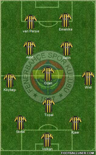Fenerbahçe SK Formation 2016