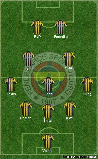 Fenerbahçe SK Formation 2016