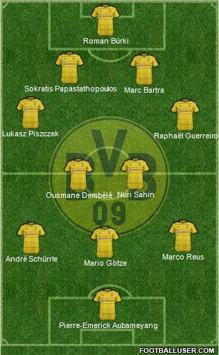 Borussia Dortmund Formation 2016