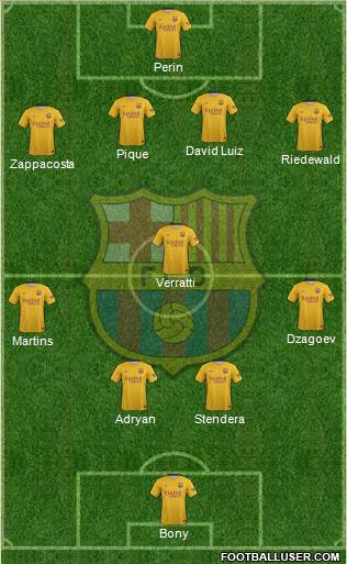 F.C. Barcelona Formation 2016