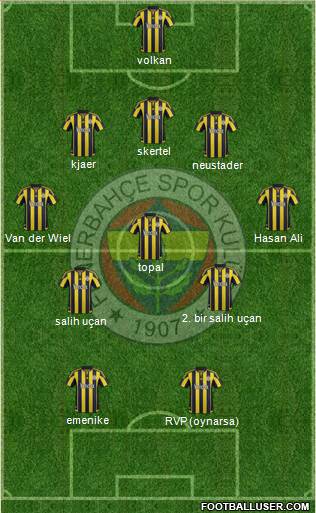 Fenerbahçe SK Formation 2016