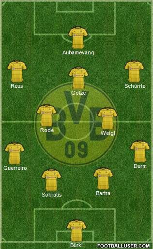 Borussia Dortmund Formation 2016