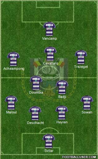 RSC Anderlecht Formation 2016