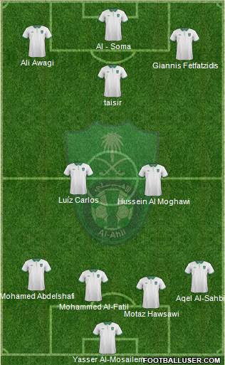 Al-Ahli (KSA) football formation