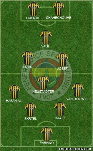 Fenerbahçe SK Formation 2016